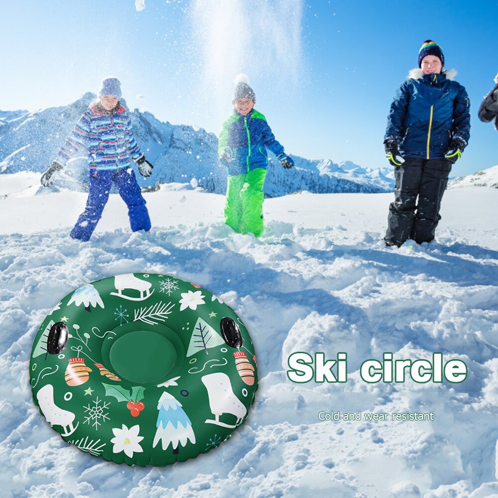 Durável ao ar livre crianças adulto tubo de neve equipamentos de esqui neve brinquedo anel de esqui tubo de neve inflável inverno círculo de esqui floated ski