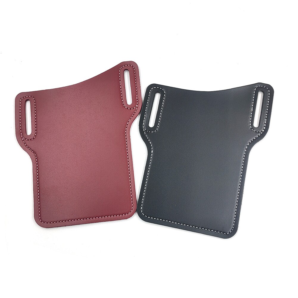 Mannen Mobiel Loop Holster Taille Tas Lederen Telefoon Case Telefoon Portemonnee Loop Holster Case Riem Taille Bag Purse Portemonnee Camping