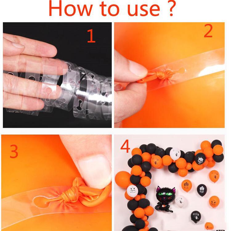 Balloon Accessories 5M Balloon Chain Ribbon Dot Wedding Party Birthday Background Decoration Balloon Chain Arch Balloon supplies