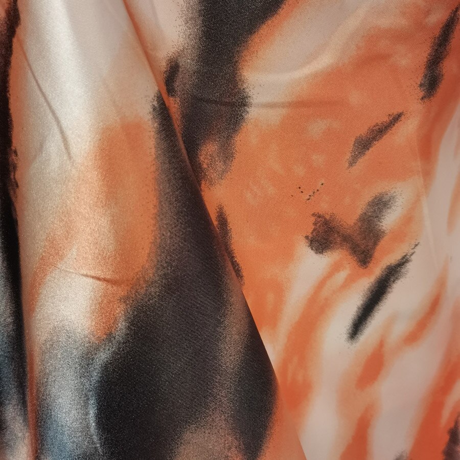 Blødt håndværk satin foring stof blank ombre tissue tilda diy tørklæde bånd dekorationsstof