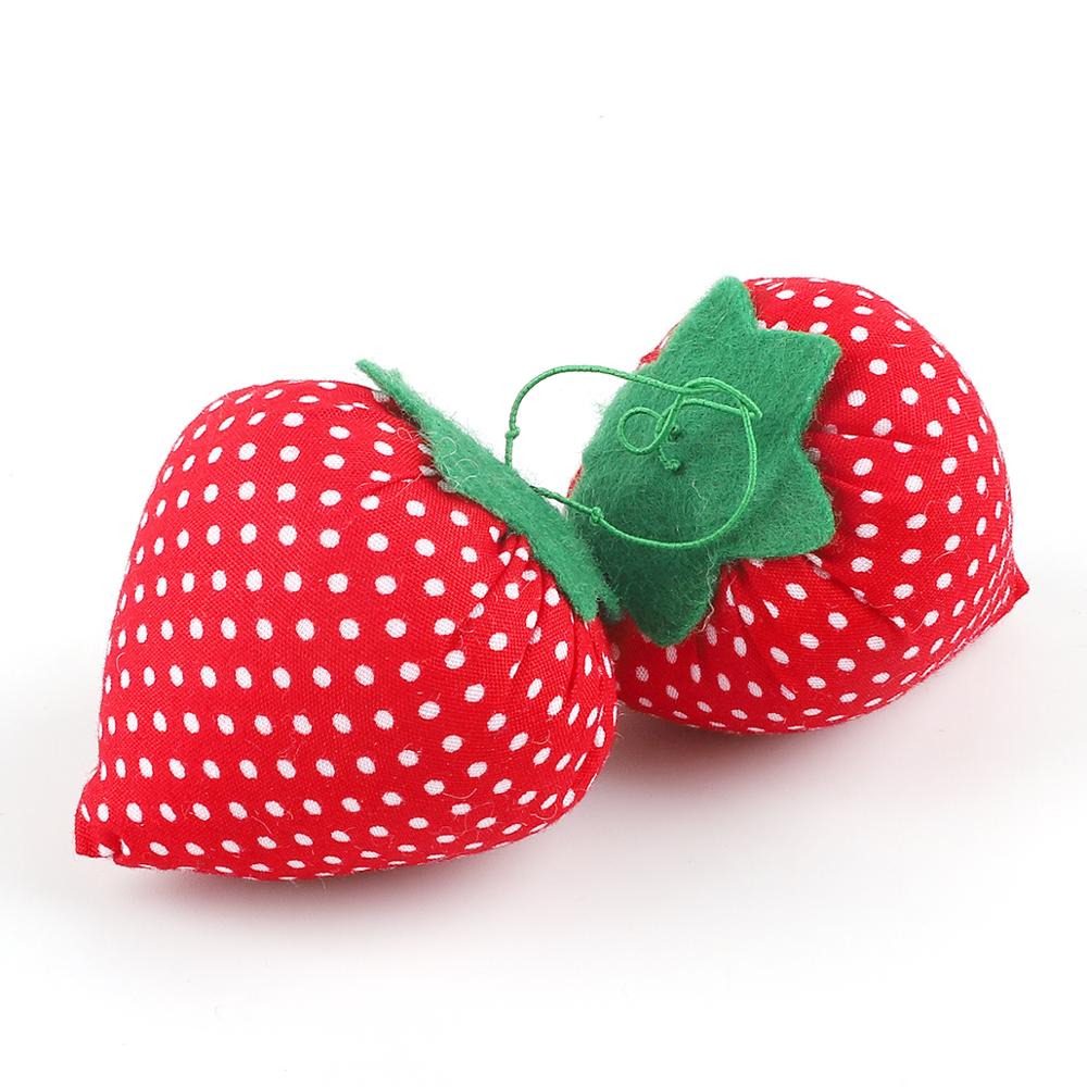 1pc forma de fruta aguja para manualidades y artesanías portátil aguja Pin cojín soporte Kit de costura acericos Patchwork suave lindo suministros de costura