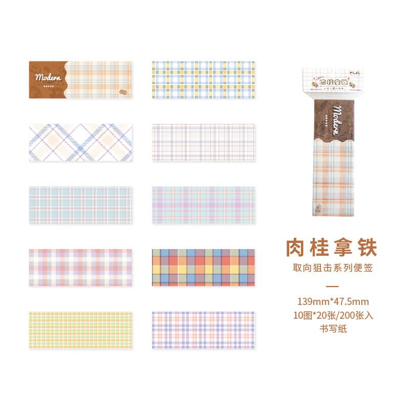 200 Pcs Grid Pattern Diy Scrapbook Paper Supplies Aesthetic Paper Supplies Decorative Paper Material For Craft Diy Journal Photo: D