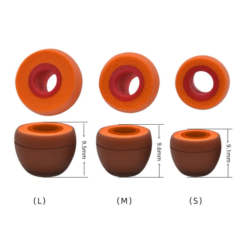 Almohadillas de espuma con memoria de silicona para auriculares, repuesto TWS para Mix460, SONY WI-H700, C600N/Spinfit, CP360, dos colores, 3 pares