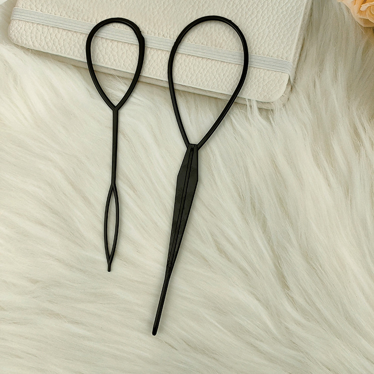 2 Stück ziehen Stift Haar Eisstockschießen Ball Kopf Haar Locken wickler aufbringen lockiges Haar Werkzeug geflochtene Nadel Haar Locken wickler einstellen Haar Nadel бигуди: Rose verrotten