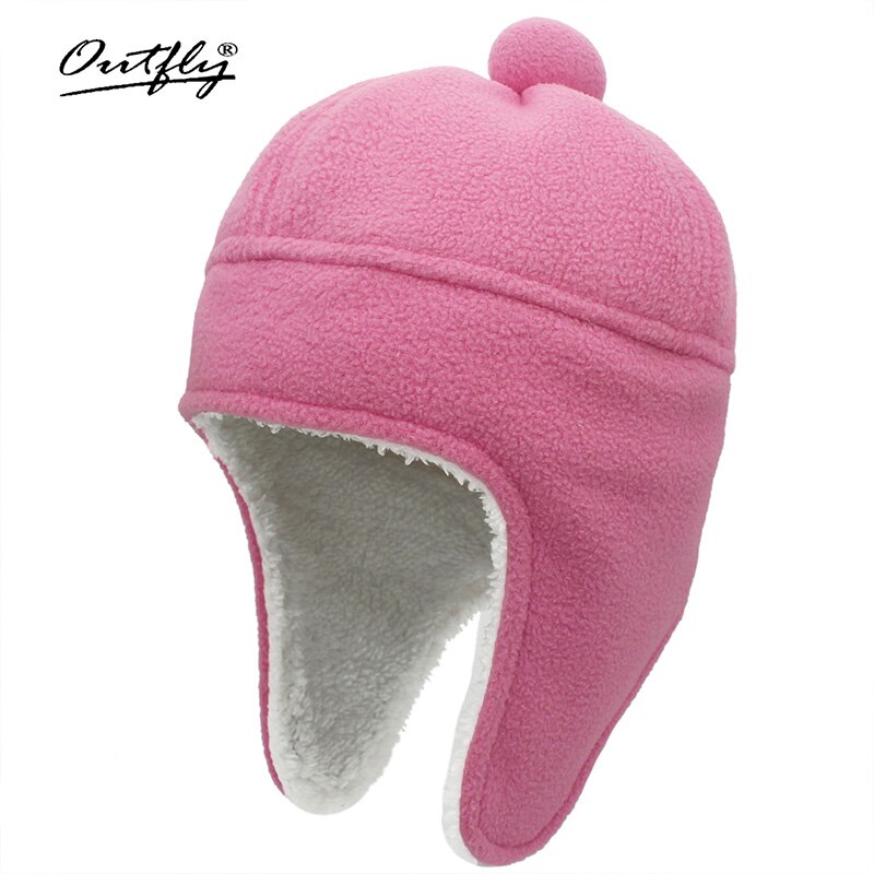 Autumn and Winter Beanie Ladies Cute Ball Bomber Hat Ear Protection Hat Imitation Lamb Wool Warm and Cold Hat 58cm Head Size: Pink
