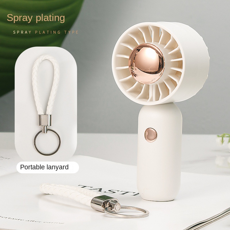 Handheld Small Fan USB Charging Mini Portable Student Dormitory Desktop Silent Wind Fan Rechargeable Air Cooler 3 Speed