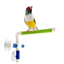 Parrot Stand Polished Bird Stick Toy Shower Stand Bath Supplies Rack Color Random