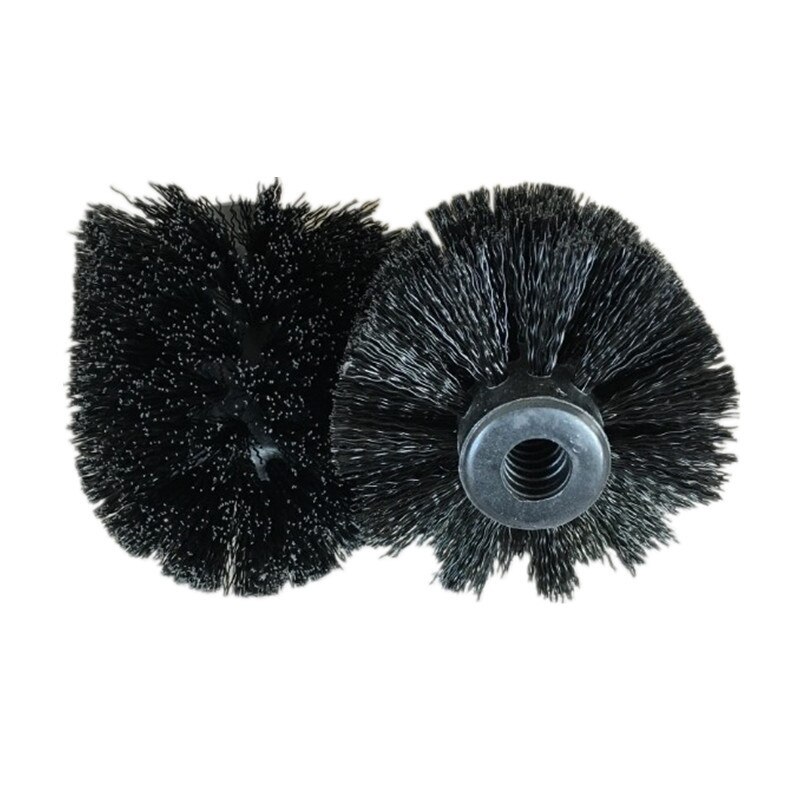 Lovely Cherry Shape Lavatory Brush &amp; Holder WC Toilet Cleaning Brush Long Handle Toilet Bowl Brush: 2pcs black brush