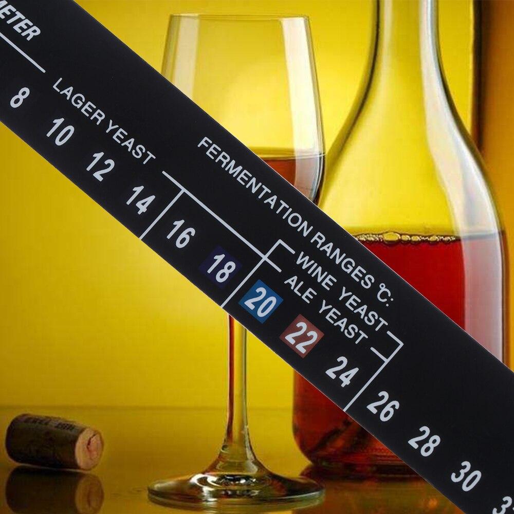 1PC Zwart PVC Wijn Geesten Brouwen Thermometer Sticker Digitale Gesneden Bier Lijmen Strip Testing Tool Home Keuken Accessoire