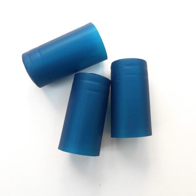Wooden cork wine stopper solid wood polymer wine bottle stopper caps: cap blue 100pcs