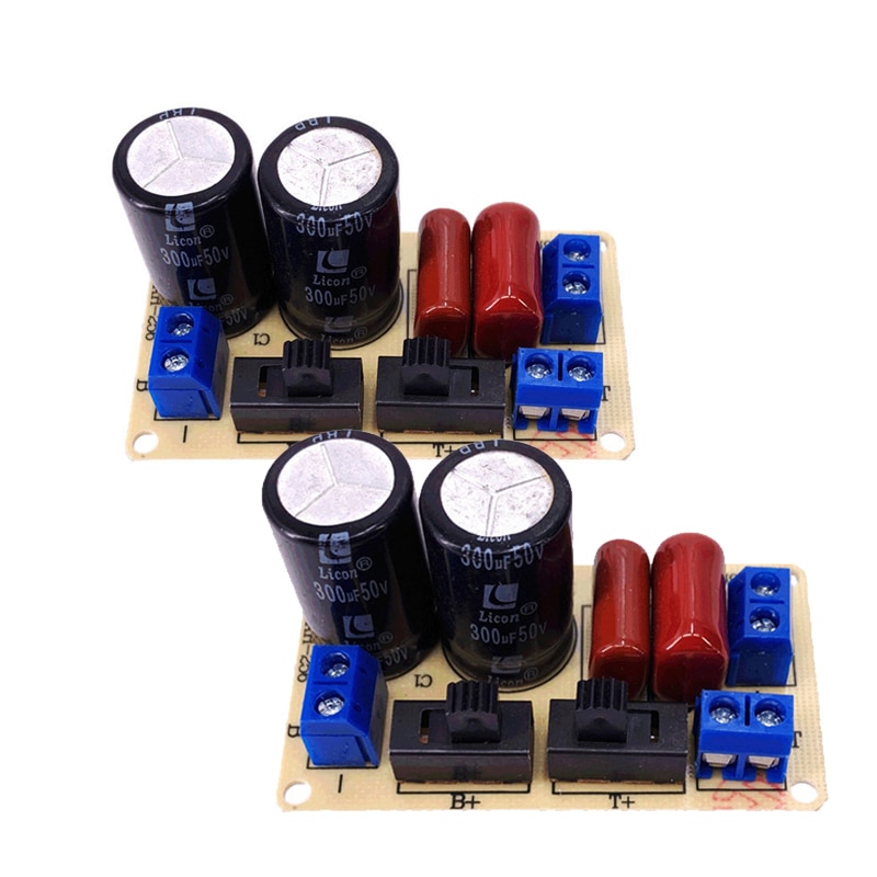 Circuito de filtro de altavoz DIY, 150W, 2 vías, 2500Hz, agudos graves, filtros cruzados de Audio, divisor de frecuencia Hifi para cine en casa, 2 uds.