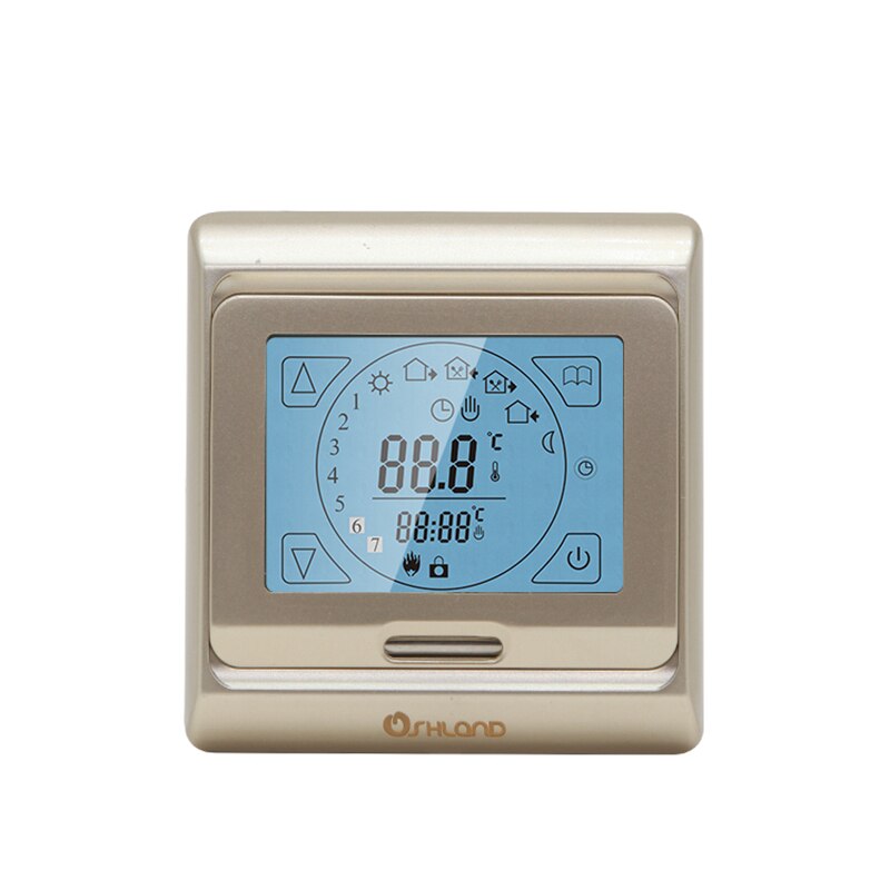 Touch Screen Floor Heating Thermostat 16A Programmable Room Digital Temperature Controller