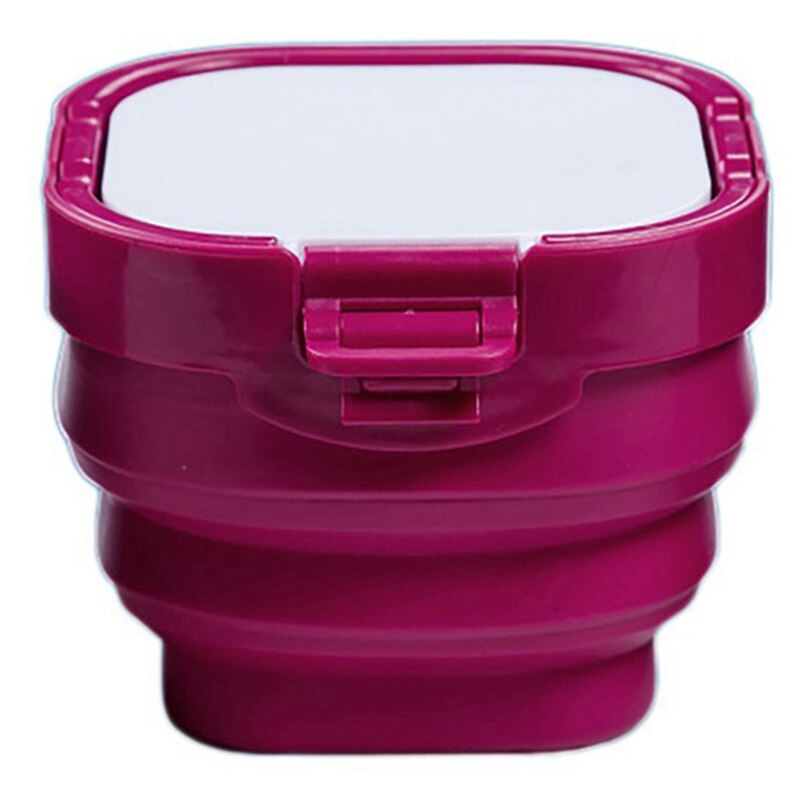 Superior 3-In-1 Folding Paint Box Comes with Pen Washer 16-Grid Color Palette Pigment Packing Box Palette Painting Supplie: Rose Red