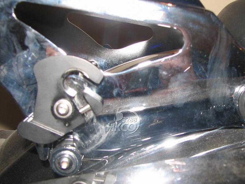 Zwarte motorfiets afneembare sissy bar bagagerek draaibare sloten voor harley davidson