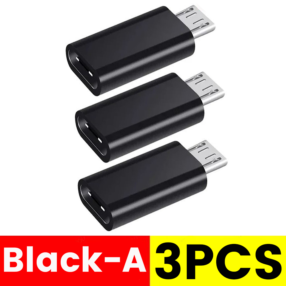 6/1Pcs Type C Female To Micro USB Male Adapter Connector Type-C Micro USB Charger Adapter for Xiaomi Huawei Phone Converter: green