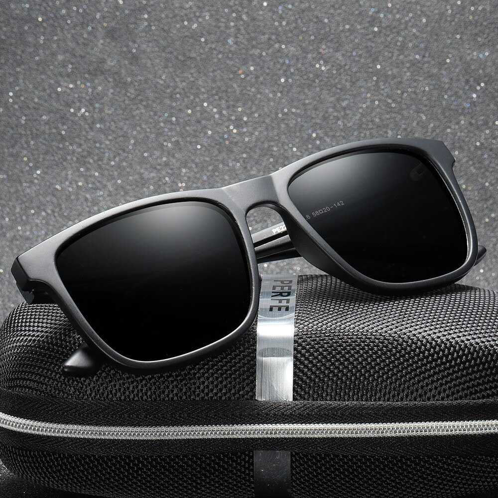 Koolstofvezel Vintage Ultra Licht Gepolariseerde Zonnebril Mannen Oval Vintage Mannelijke Uv400 Mannelijke Uv Bril Voor Rijden Vissen