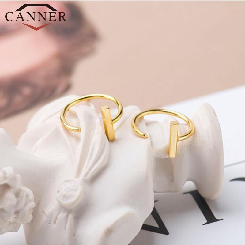 925 Sterling Zilveren Piercing Oor Tragus Kraakbeen Oorbellen Zilver/Goud Kleur Neus Hoop Nose Ring Opening Verstelbare Body Sieraden: 1 gold