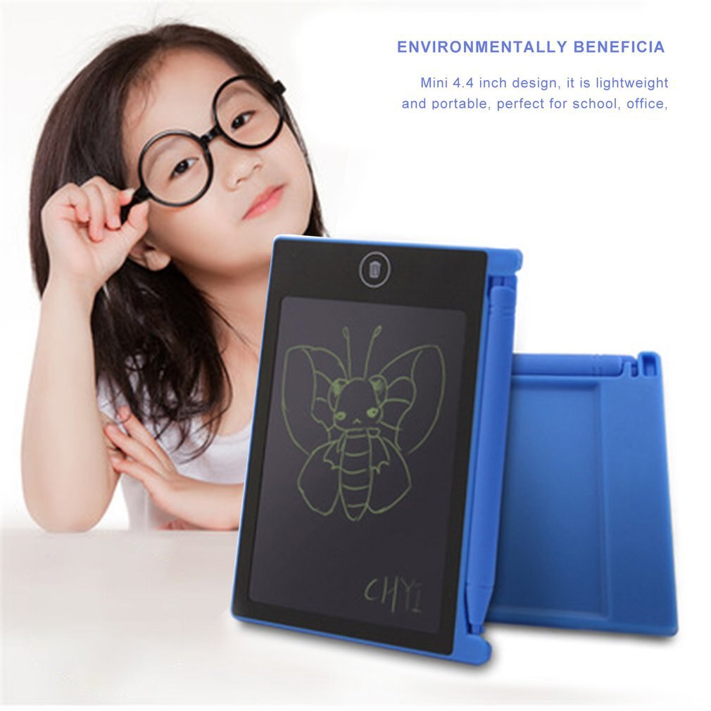 4.4 inch Mini Writing Tablet Digital LCD Drawing Notepad Electronic Practice Handwriting Painting Tablet Pad for Kids: Black