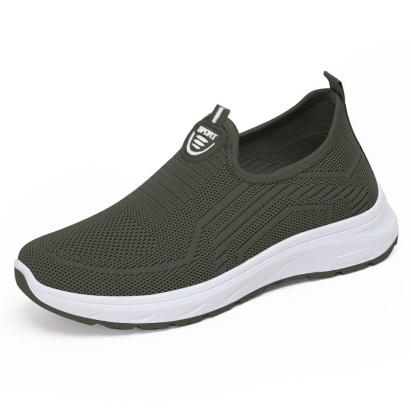 Mocassini da ginnastica da donna Tennis Femimino Ladies Slip On Scarpe sportive traspiranti Designer Scarpe a piedi nudi Ballerine: Army Green / 39