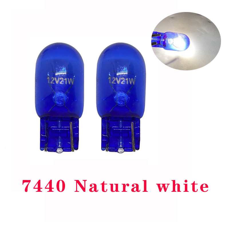 1/4/10pcs T20 7440 7443 WY21W W21W Halogen Bulbs 7443 W21/5W T20 Super Bright Backup Reversing Light For Car Signal Lamp 12V: Red / 3000K