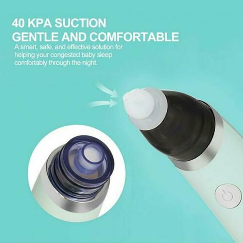 Baby Neuszuiger Elektrische Babysnuiter Pasgeboren Baby Care Sucker Cleaner Sniffling Apparatuur Kid Safe Hygiënisch Neus Aanzuiger