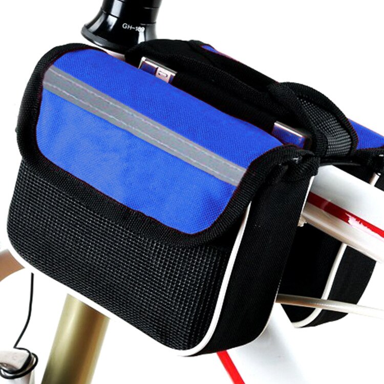 Fietstas mountainbike voortas bovenbuis tas zadeltas dwarsdrager tas mobiele telefoon voortas fietsaccessoires uitrusting