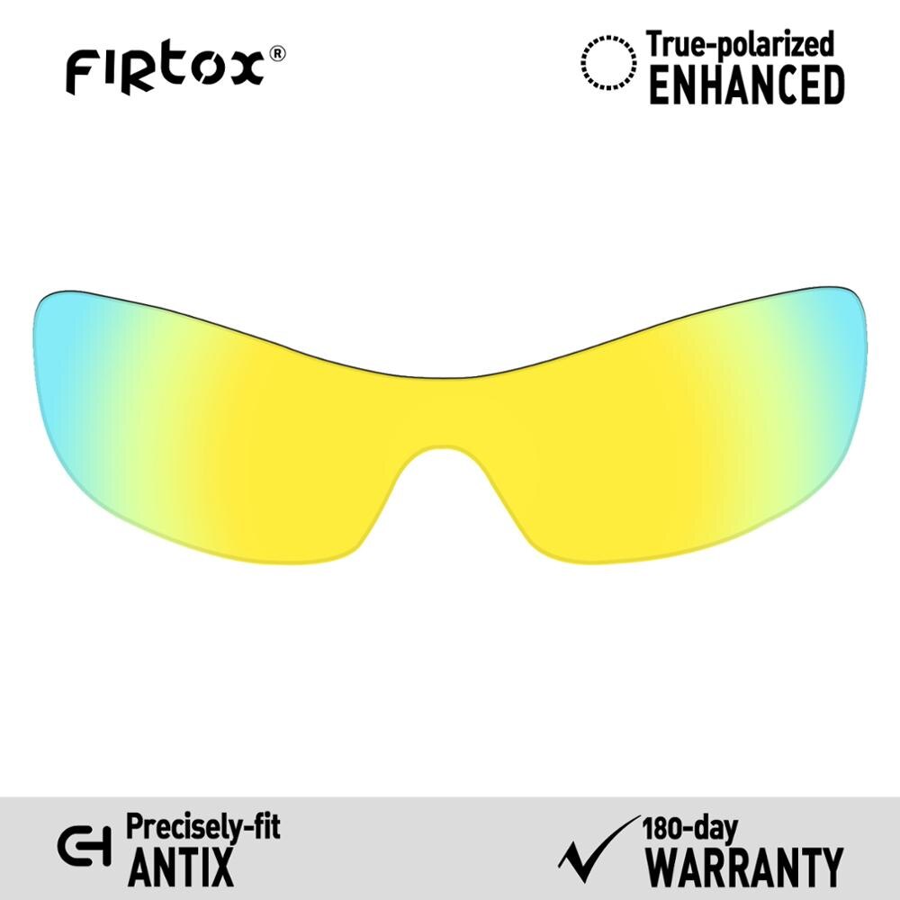 Firtox True UV400 Polarized Lenses Replacement for-Oakley Antix Sunglasses (Compatiable Lens Only) - Multiple Colors: 24K Gold