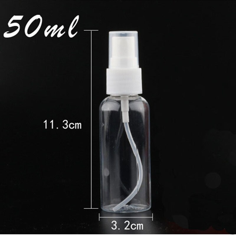 1 stuk transparante lege spuitflessen 30ml/50ml/100ml plastic mini navulbare containers lege cosmetische containers