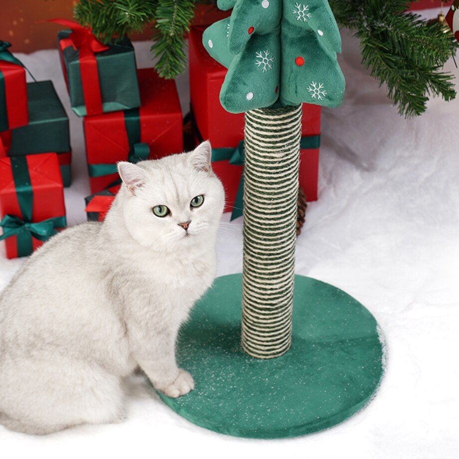 Cat scratching post Christmas tree vertical sisal non-dandruff cat climbing frame