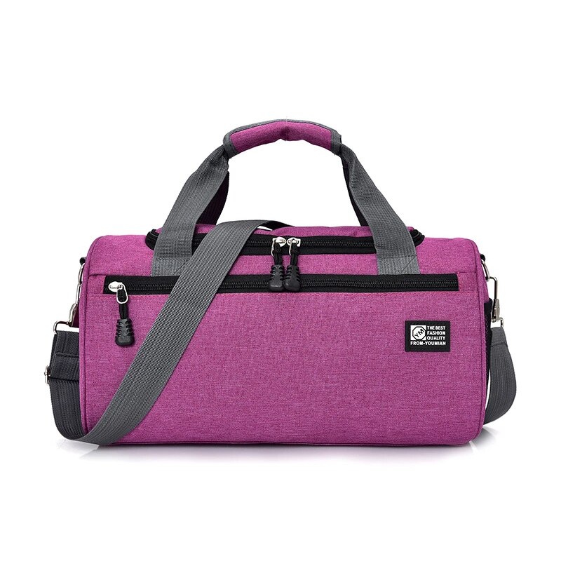 Markroyal Nylon Reistas Mannen Casual Schouder Cilinder Sporttas Bagage Tas Outdoor Duffel Weekend Dropshopping: Pink