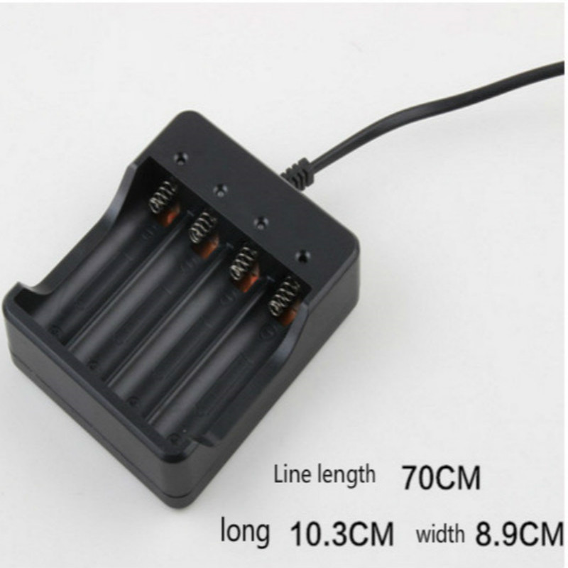 4-Slot Smart Battery Charger For Li-ion & NiMH – Universal Charger For 18650,  21700, AA,