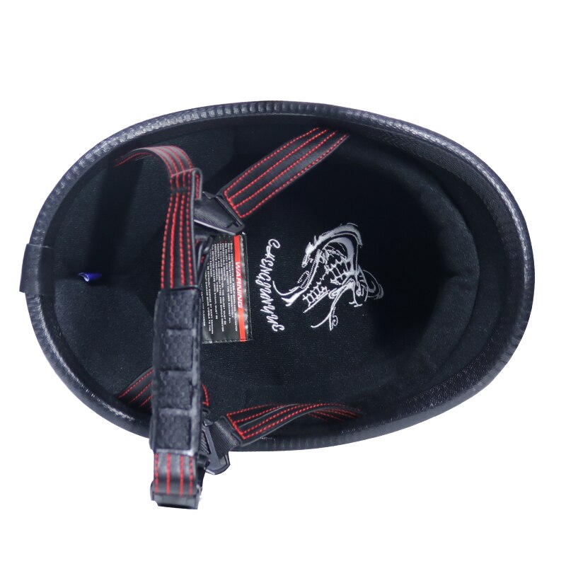 Moto Rcycle Helm Vintage Half Gezicht Helm Retro Duitse Chopper Cruiser Matte Zwarte Helmen Cascos Para Dot Approvel Casco Moto