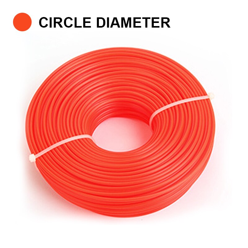 Agriculture Brushcutter Nylon Rope Tools Wire Accessories Circle and Square 70m Cutting Garden Trimmer Line 2.0/2.4/2.7/3.0mm