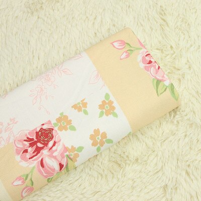 Demi-mètre 100% coton toile tissu grossier avec impression Europe du nord, fait à la main bricolage sac canapé oreiller tissu à coudre T620: color 12