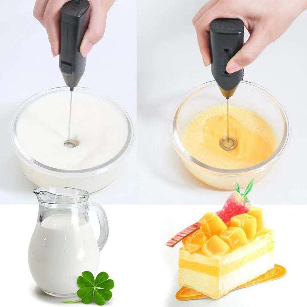 Elektrische Melkschuimer Koffie Machine Mixer Hand Grond Cappuccino Schuim Blender Eiklopper Stirrer Mini Frother Maker Koken Tool