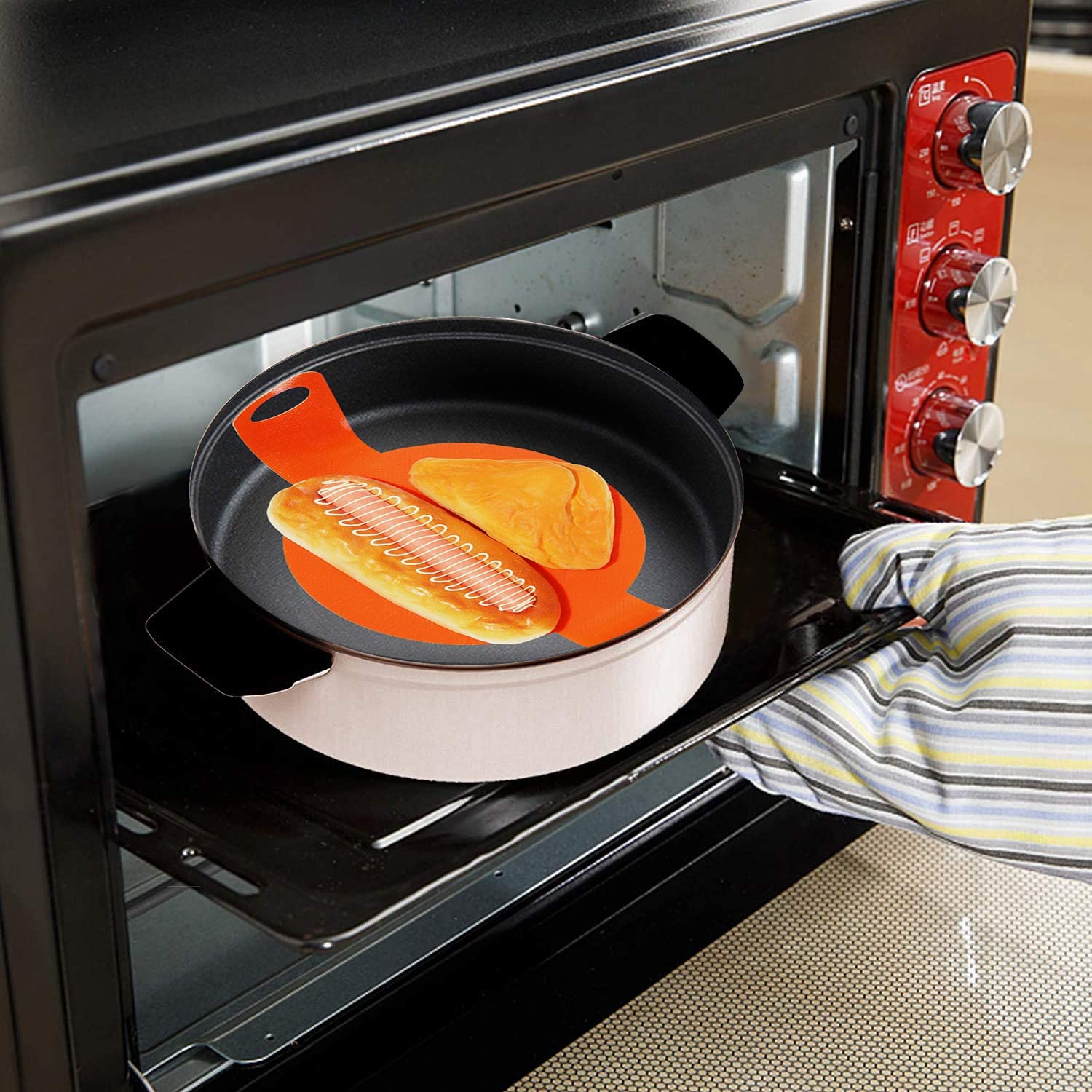 4PZ Silicone Disidratatore Fogli Disidratatore con Bordo per