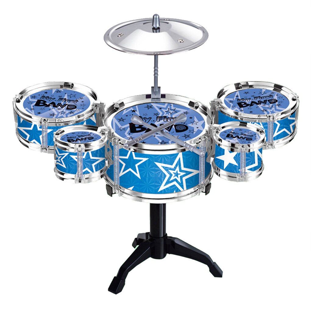 Leuke Mini Drum Percussie Instrumenten Set Kit Musical Speelgoed Willekeurige Kleur