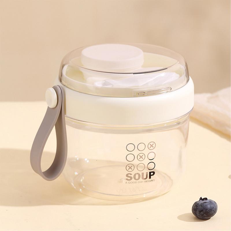 650ml Yogurt Parfait Cups With Handles Portable Yogurt Mug Breakfast Mug Cereal Cup Meal Planning Containers For Milk Yoghurt