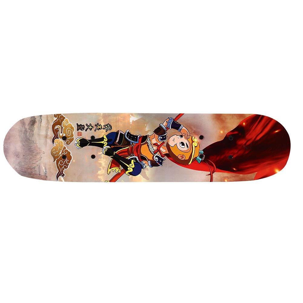 Maple Deck Skateboard Single Warping Slide Teenagers Fashionable Skate Board Longboard 60cm Popular Extreme Sports: Qitian Dasheng