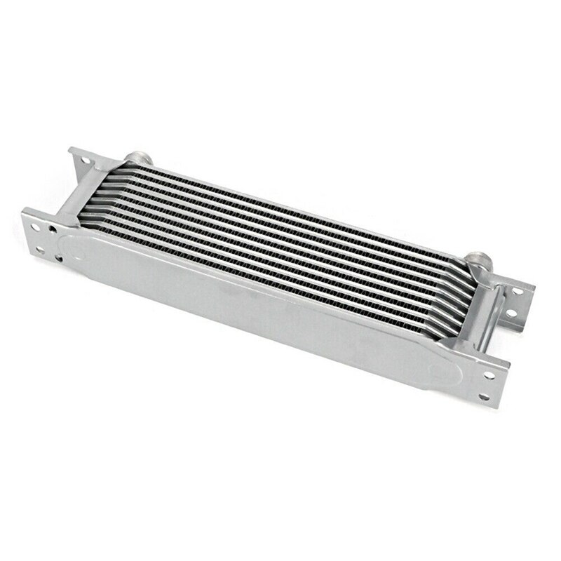 Aluminum Radiator 10 Rows British Type Car Engine Oil Cooler Cooling Radiator Replacement Universal Cooler