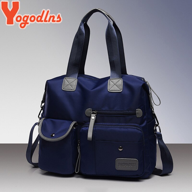 Yogodlns Nylon Vrouwen Messenger Bags Casual Grote Capaciteit Dames Handtas Vrouwelijke Crossbody Schoudertassen Waterdicht