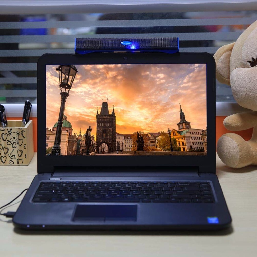 Wired USB Speaker Music Player Amplifier Loudspeaker Sound Box Bar for Computer Desktop PC Notebook Laptop