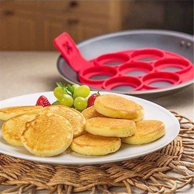 1Pc Pancake Maker Nonstick Cooking Tool Round Heart Pancake Maker Egg Cooker Pan Flip Cake Eggs Mold Kitchen Baking Accessories