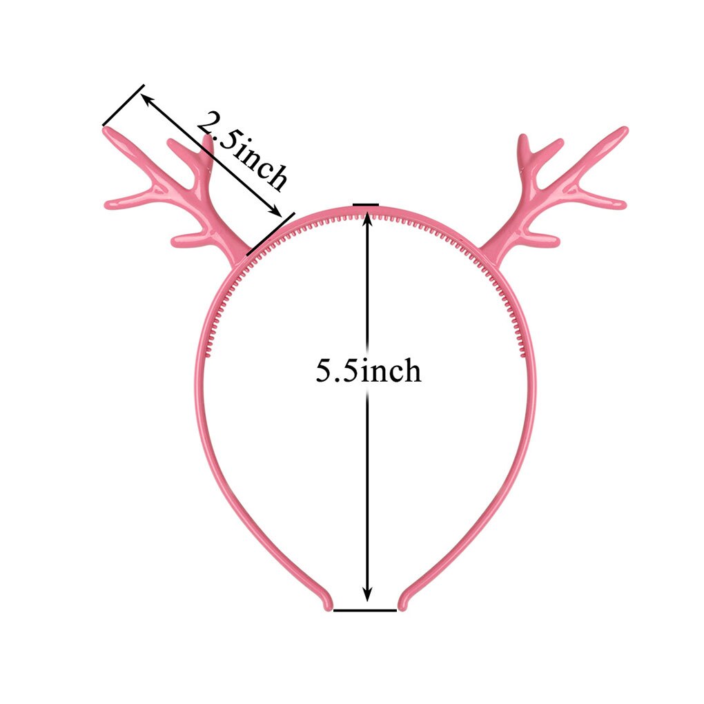 12 Teile/satz freundlicher Mädchen Elch Geweih Mädchen Stirnband Party Weihnachten Hochzeit Kopfschmuck Hirsch Haar Reifen Zufällige Farbe