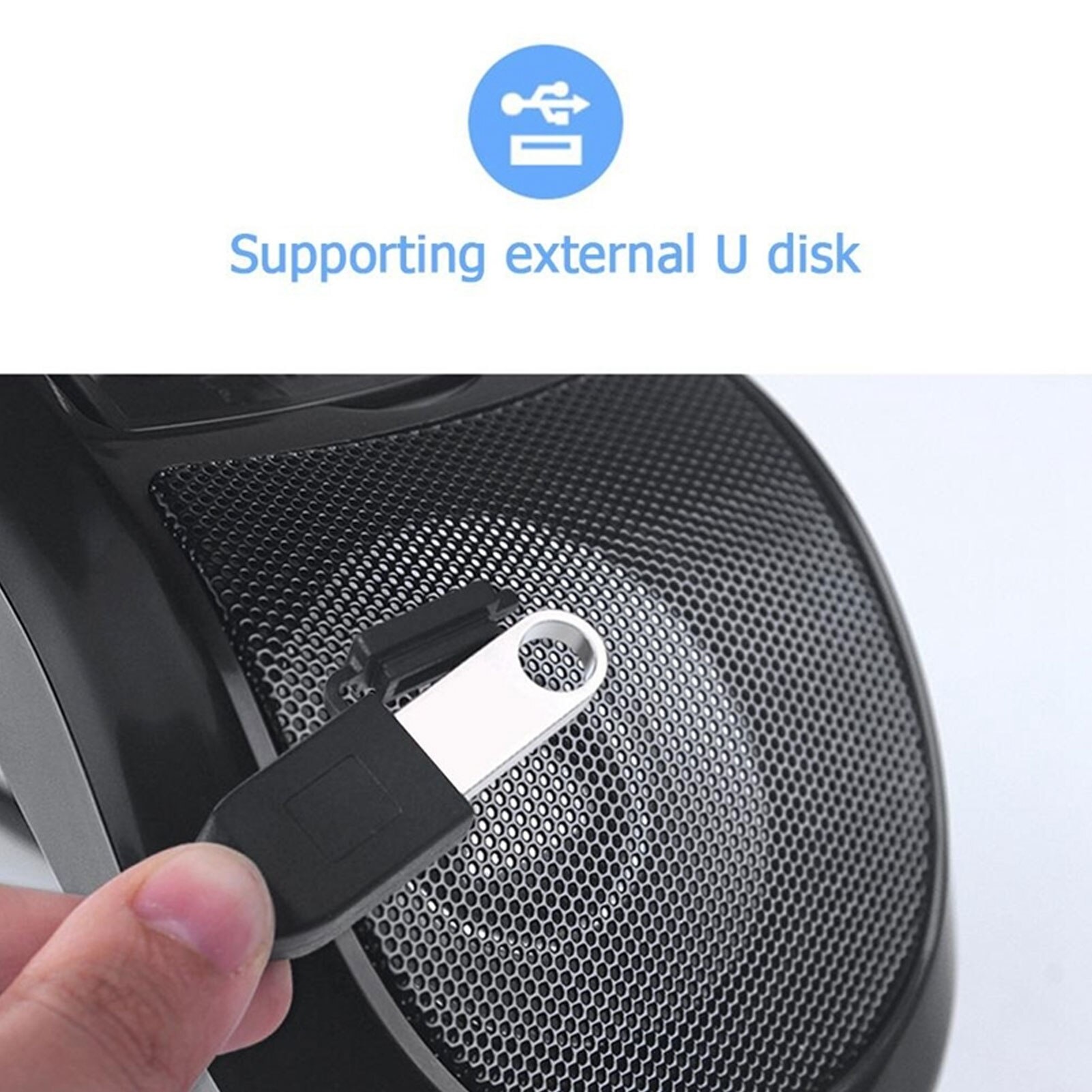 Motorcycle Bluetooth Speaker Music Audio Amplifier Waterproof Stereo Scooter U Disk Motorcycle FM Radio MP3 Player Accessories