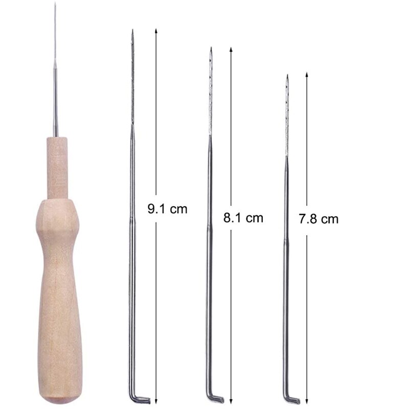 Nonvor aiguille feutrage Kit outils laine feutre tissu artisanat pocké aiguilles ensemble fournitures avec feutrage couleur codé laine fournitures Starte