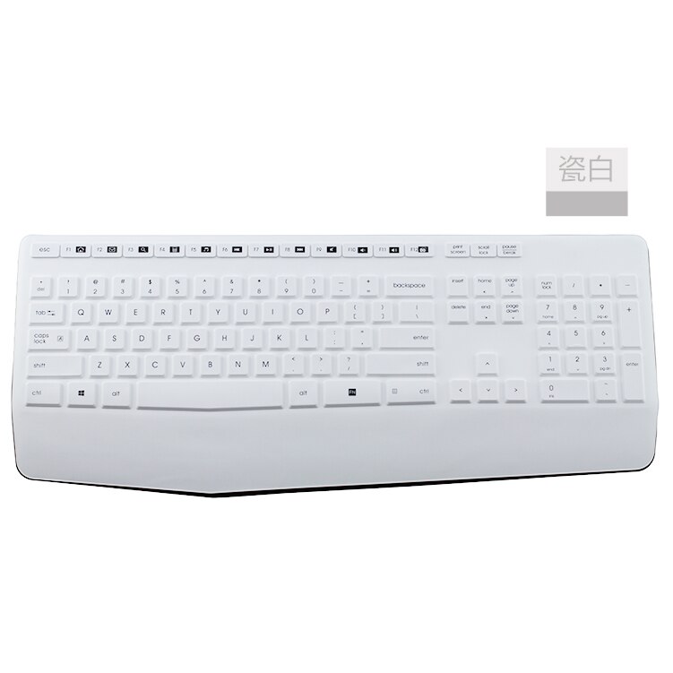 Espl Keyboard Cover For Logitech k345 MK345 keyboard protective film wireless keyboard cover soft silicone dustproof film: Blue