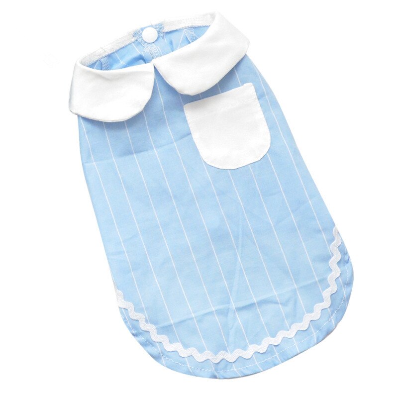 Boy Dog Clothes Shirt Girl Dog Skirt Couple Pet Clothing Summer Dog Costume Cat Chihuahua Yorkie Puppy Apparel Outfit: Light Blue Shirt / XXL