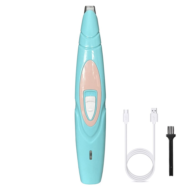 Elektrische Hond Clippers Professionele Huisdier Voet Tondeuse Hond Grooming Kapper Hond Shear Butt Oor Ogen Haar Cutter Pedicure: green