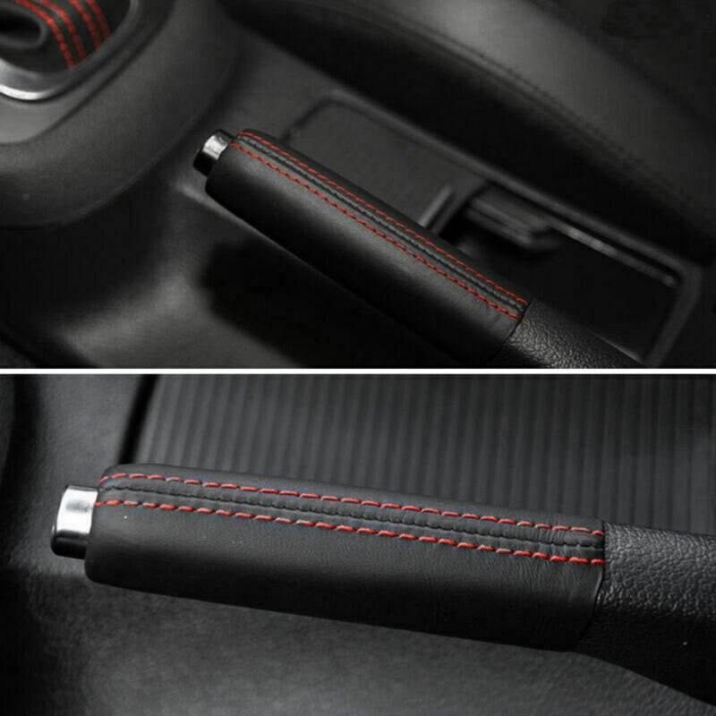 Car Leather Handbrake Parking Handle Cover Replacement for Jetta Golf Rabbit Eos Mk5 Mk6 1kd 711 461a